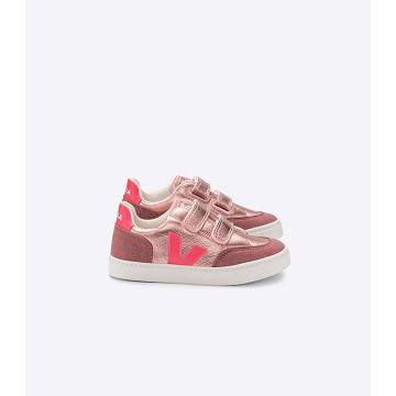 Veja V-12 CHROMEFREE Joggesko Barn Rosa | NO 879KOR